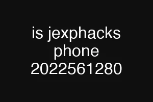 is jexphacks phone 2022561280