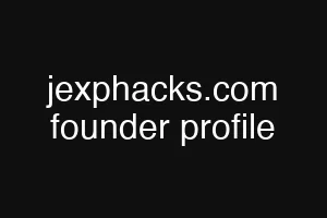 jexphacks.com founder profile